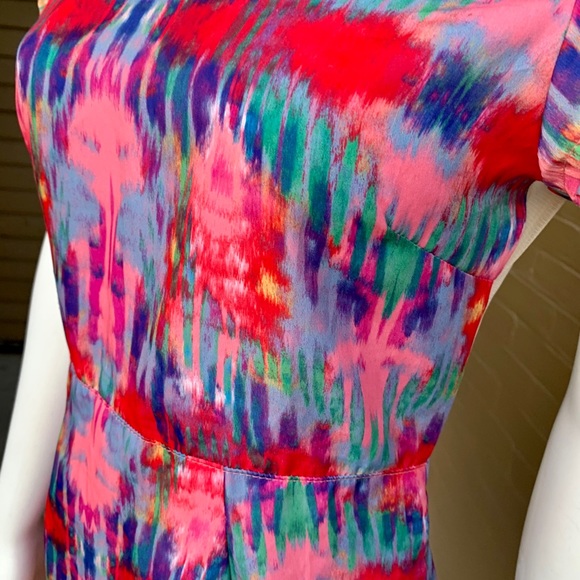 Nasty Gal multicolour mini dress with mesh detail - Picture 10 of 10